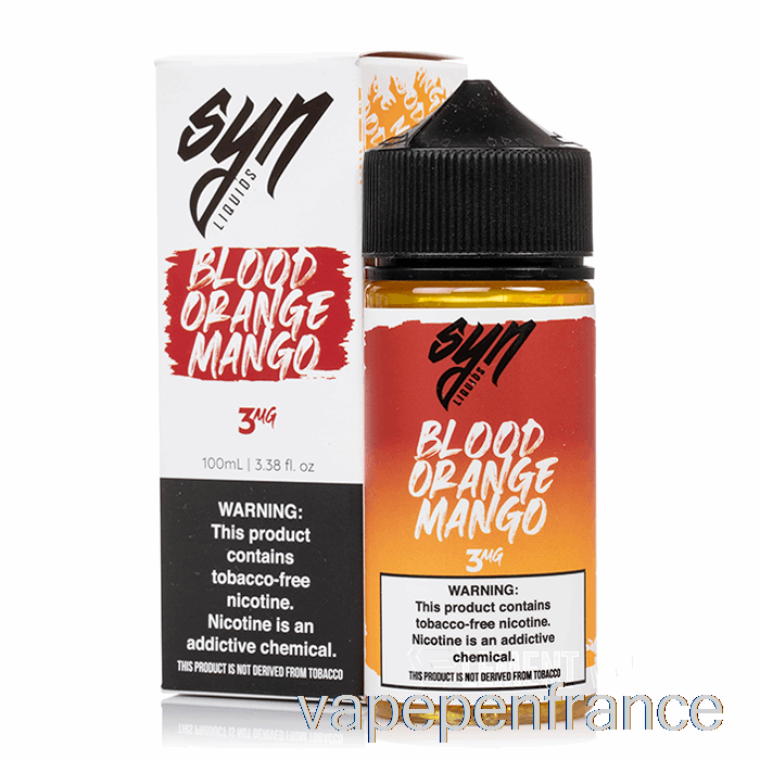 Mangue Orange Sanguine - Liquide Syn - 100 Ml 0 Mg Stylo Vape